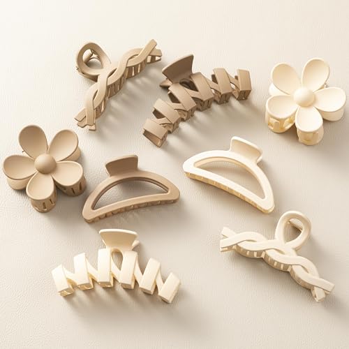 8PC Claw Hair Clips Set for Thick Hair - Sunolga