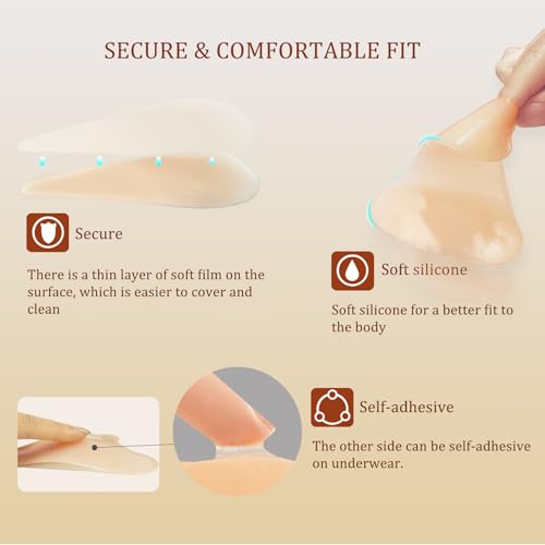 Seamless Coverage Underwear with Silicone Pads for Women