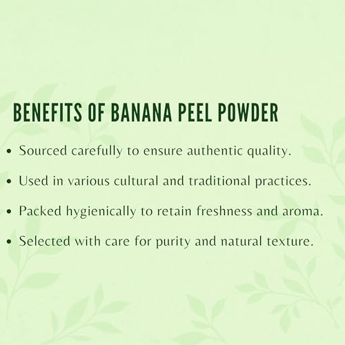 Banana Peel Powder 50 Gm | Banana Peel Powder For Hair Conditioning & Moisturizing Face Packs | No Preservatives | No Silica | External Use Only |