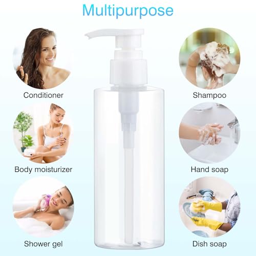 Refillable Pump Bottles 6.7oz 2-Pack | Leak-Proof Dispenser