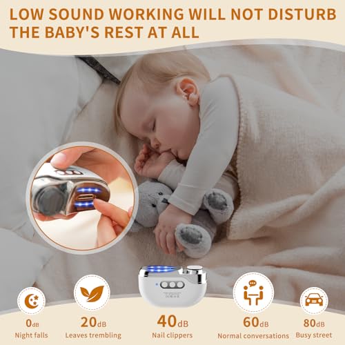 2026 Upgraded 4-in-1 Electric Nail Clipper File & Toenails, 3 Speeds Nail Trimmer,Rechargeable with Polishing & Storage,Suitable for Children,Aldult,Elderly for Thick Nails