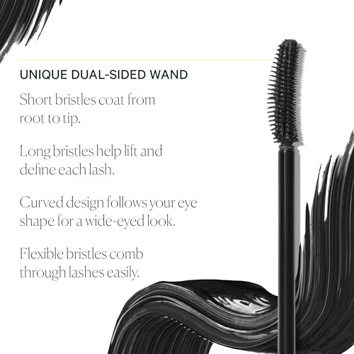 Well People Expressionist Curling Mascara, Curved Brush and Weightless Formula Lift, Separate and Nourish Lashes with Olive and Jojoba Oils, Smudge-Resistant, Clump- and Flake-Free, Black