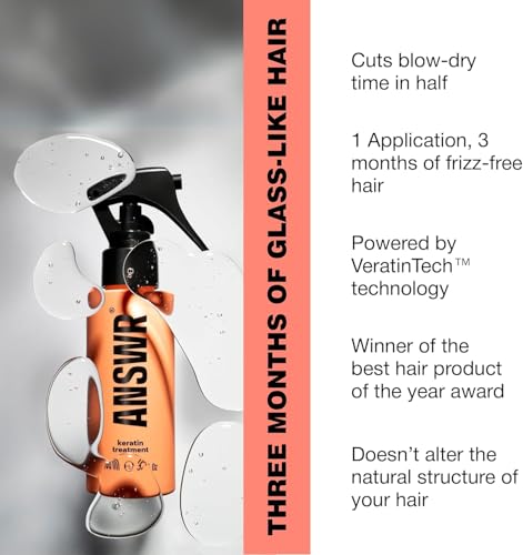 ANSWR Vegan Keratin Hair Treatment - 3.4 oz | Frizz Control