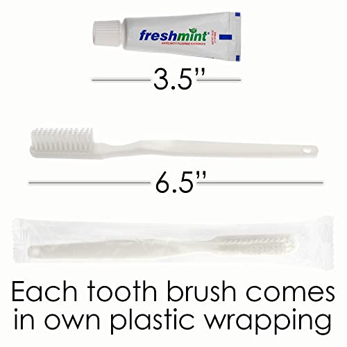Moda West 24 Hygiene Kits - Bulk Case of Wholesale Basic Toiletry Kits for Men, Women, Travel, Charity - 9 Piece Kit, Unisex, Convenient for Personal Use, Charitable Giving, Travel, and More