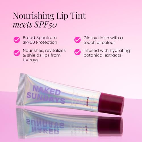 Naked Sundays SPF 50 Tinted Lip Balm with Peptides
