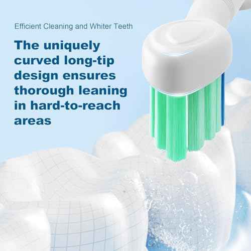 Replacement Toothbrush Heads Compatible with Philips Sonicare Electric Toothbrush,Replacement Brush Head for Replacement Heads C1 C2 G2 W 4100 HX6062/65 and More Philips Snap-on Handles