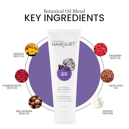 Hairgurt Coconut Acai Curl Enhancing Conditioner - Sulfate-Free, Natural, 8oz