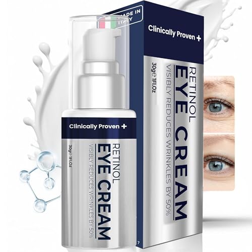 Retinol Eye Cream for Puffiness and Bags Under Eyes | Anti-Aging, Wrinkles & Fine Lines Treatment | Eye Cream for Wrinkles w/Advanced Tightening & Firming Formula | Eye Cream Anti Aging