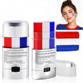 Red White and Blue Eye Black Face Paint - 4th of July Patriot Makeup