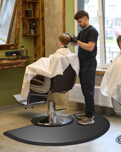 3ft x 5ft Barber Chair Mat Anti-Fatigue Semi Circle