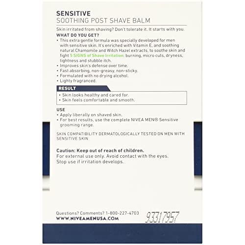 Nivea Men Sensitive Post Shave Balm - 3.3 Fluid Ounce