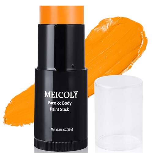 Orange Face Paint Stick 1.06oz - Waterproof Halloween Makeup