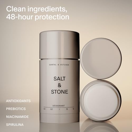 Salt & Stone Aluminum-Free Deodorant 48hr - Santal & Vetiver