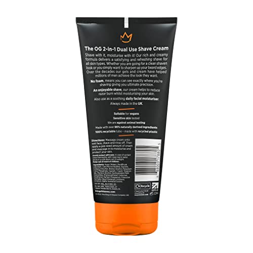 King Of Shaves No Foam 2-IN-1 Dual Use Shave Cream & Soothing Moisturiser 5.92 fl oz