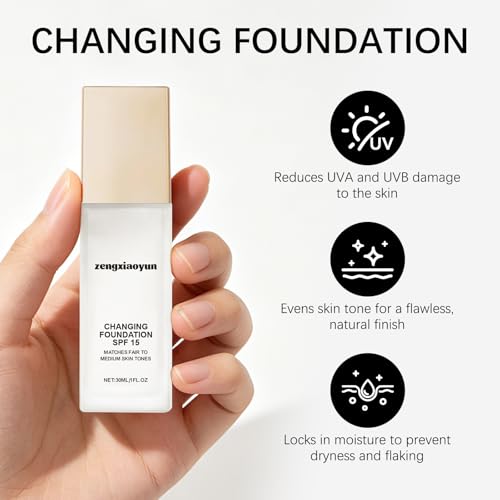Color Changing Foundation for Mature Skin, 30ML