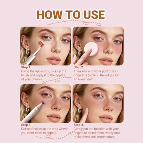 YOUNG VISION 2-in-1 Liquid Blush & Freckle Pen - Dusty Rose