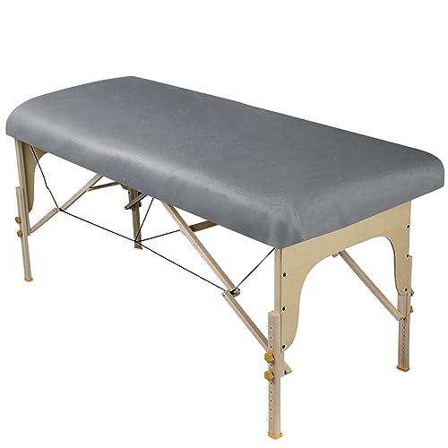 ForPro Premium Microfiber Massage Fitted Sheet 77 x 36 x 7 in, Cool Grey