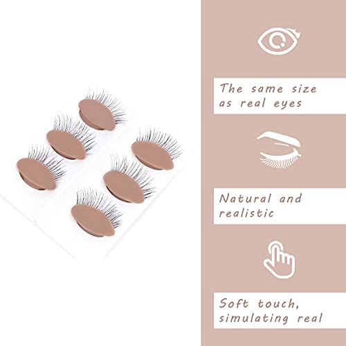 MAIZOA Eyelash Extension Training Eyelids - 6 Pairs