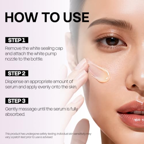 Meso White Facial Serum Ampoules ? Uneven Tone Appearance & Skin Radiance Support with Niacinamide, Stem Cells & Collagen ? 6 Vials (0.17 fl oz Each)