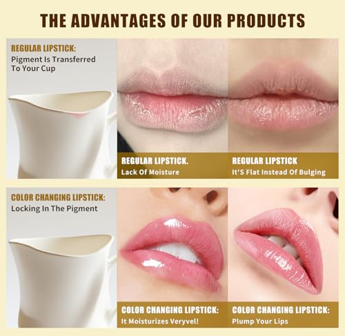 Adaptive Color-Changing Lipstick | pH Moisturizing Formula