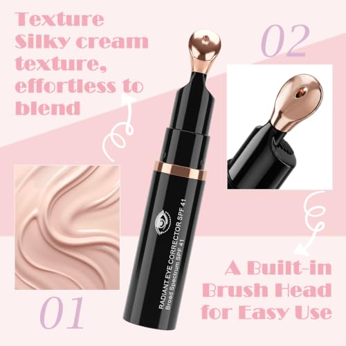 Re. Misoo SPF 41 Under Eye Concealer & Brightener with Sunscreen, Dark Circles Cover