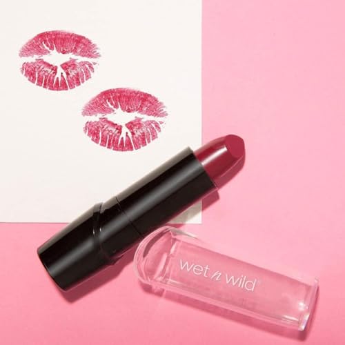 wet n wild Silk Finish Lipstick Just Garnet - Hydrating Vegan Lip Color 1 Count