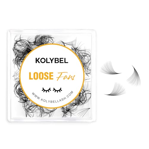 500 Premade Fans Lash Extension 24D 0.03 D Curl Promade Fans 12mm Premade Lash Fans for Eyelash Extension Middle Stem Handmade Loose Pre made Eyelash Fans Volume Soft Pointy Base (24D,0.03-D-12MM)