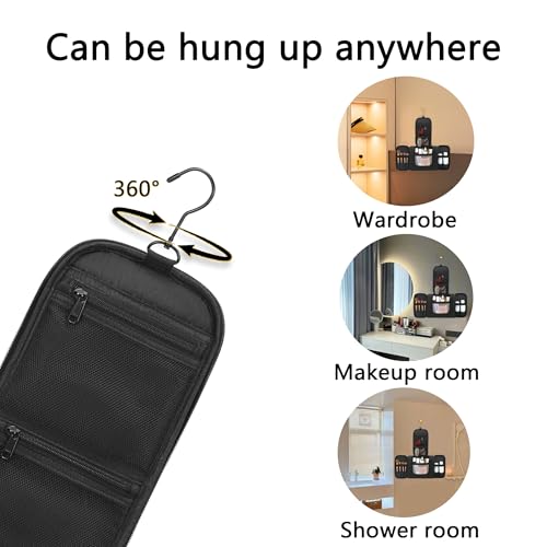 Hanging Travel Toiletry Bag with Metal Hook - 11L