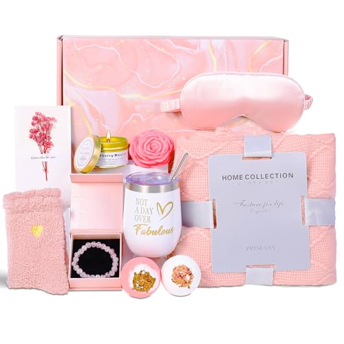 Gifts for Women: Birthday Gifts for Women Mom Sister Wife Best Friend Teacher Coworker- Relaxing Spa Gift Basket Christmas Valentine's Day Mother's Day Gifts