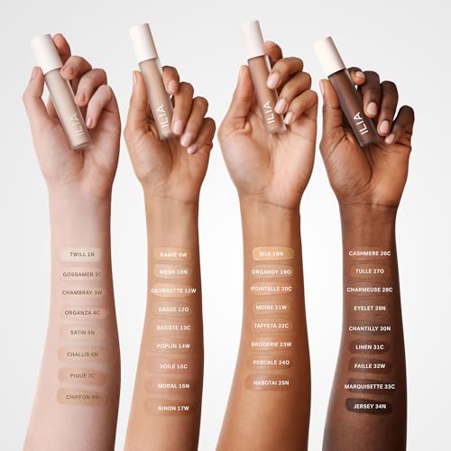 ILIA Skin Blur Serum Concealer 5N Satin, Medium Coverage, Vegan & Cruelty-Free