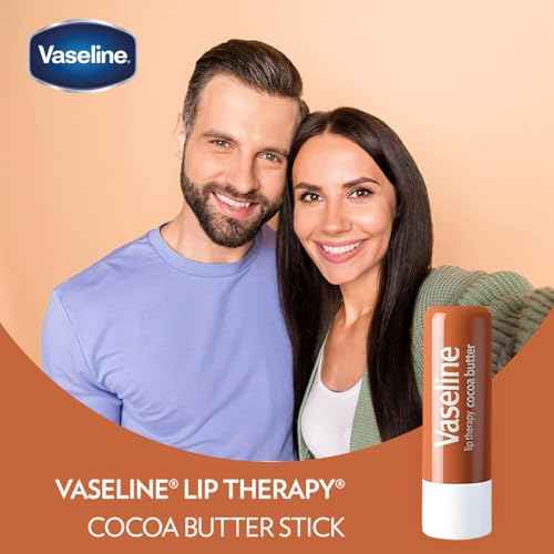 Vaseline Lip Therapy Cocoa Butter Lip Balm, 6 Pack, 0.16 Oz Ea
