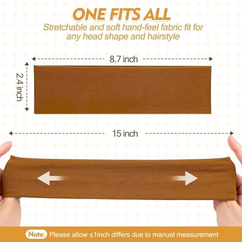 Yunaking Hot Selling Set of 8 Women's Headbands – Stretchy, Breathable & Non-Slip Hair Accessories