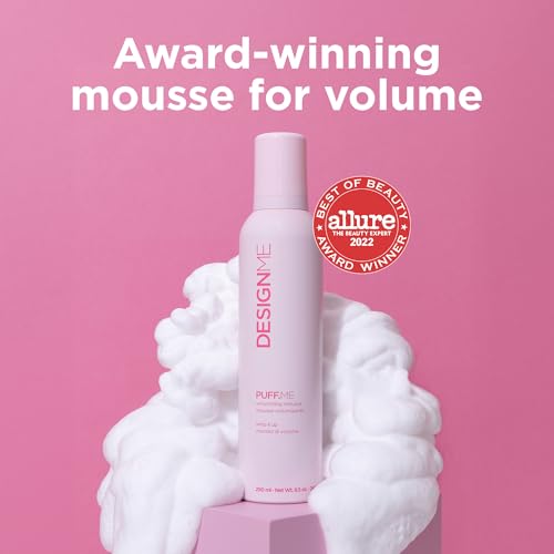 DESIGNME PUFF.ME Volumizing Hair Mousse - Flexible Hold Styling Foam (250ml)