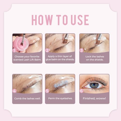 PERMANIA Lash Lift Glue Balm 5g - Rose Scent Adhesive
