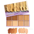 Dulele 8-Color Cream Concealer Palette B - Soft Matte Full Coverage Makeup