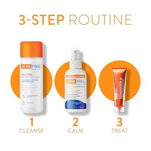 AcneFree Hypochlorous Acid Soothing Spray for Face & Body ? Redness Relief Mist for Acne-Prone, Sensitive, or Irritated Skin ? Gentle Daily Spray for Breakout Support & Skin Barrier Balance ? 4 ounce