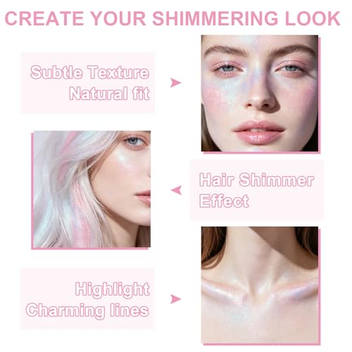 Rainbow Hair & Body Glitter Spray - Ultra Fine Shimmer