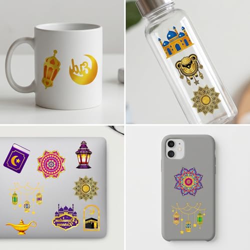 96 Eid Ramadan Temporary Tattoos - Pre-Cut Party Favors