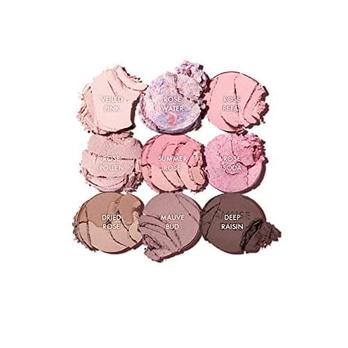 Amuse SEOUL Eye Color Palette 02 COOL ROSE | rose tones | Soft shading, makeup variety of textures, sensuous, vibrant layering, cruelty-free, eco-friendly, vegan, korean