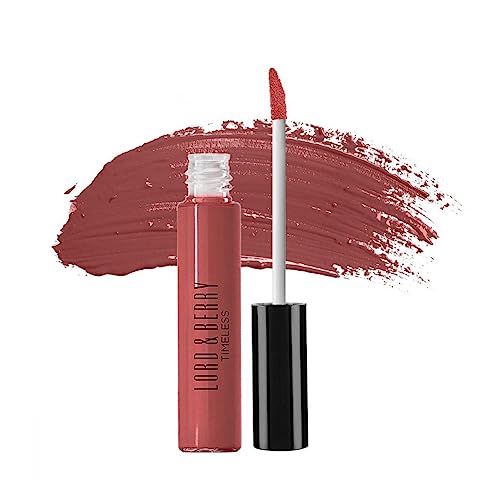 Lord & Berry Timeless Kissproof Moisturizing Semi-Matte Finishing with Paraban-Free Long Lasting Lipstick, Red Passion