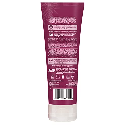 Desert Essence Red Raspberry Shampoo and Conditioner Bundle With Aloe Leaf Juice, Jojoba, Vitamin B-5 and Shea Butter, 8 fl. oz. and 8 fl. oz. Each