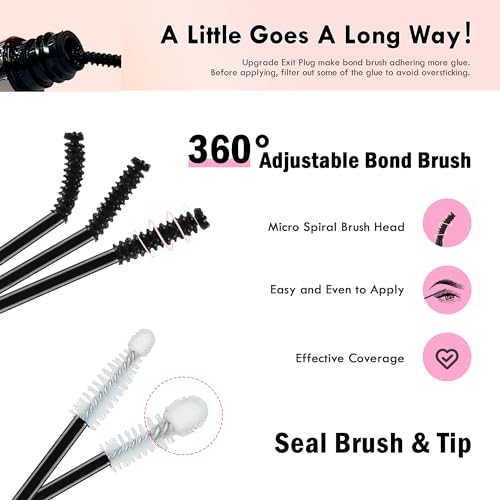 Lash Bond and Seal Glue – Waterproof Cluster Lashes, 72h Hold, Latex-Free 10ML