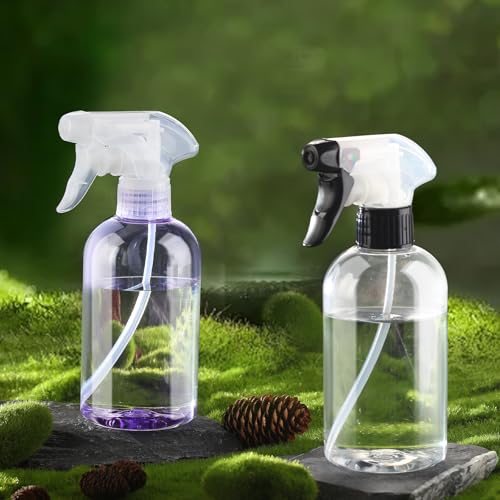 10oz Refillable Spray Bottles - 2 Pack, Adjustable Nozzle for Multi-Use