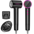 Dark High-Speed Ionic Hair Dryer with Diffuser - CELEBEAUTY, Fast-Drying, Quiet, Lightweight