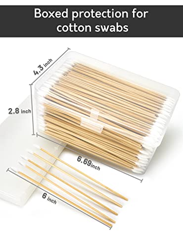 500-Piece 6-Inch Gun Cleaning Swabs with Storage Case