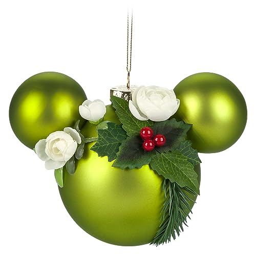 Disney Mickey Mouse Icon Glass Ball Sketchbook Ornament ? Floral