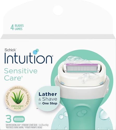 Schick Intuition Sensitive Skin Razor Refills with Aloe & Vitamin E - 3 Count