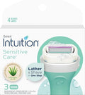 Schick Intuition Sensitive Skin Razor Refills with Aloe & Vitamin E - 3 Count