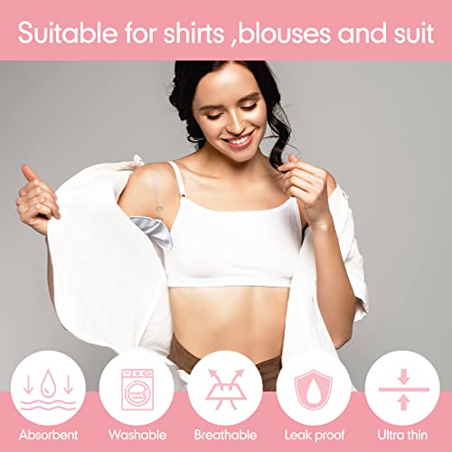 Reusable Underarm Sweat Pads with Adjustable Straps - 4 Pairs