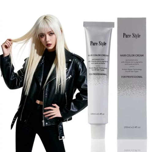 YSNSTYLE PureStyle 3.4 fl oz Hair Color Diluter Cream with Refining And Desalination (Variation 0/00), Ammonia-Low Permanent Hair Dye for At-Home Salon Quality Coloring